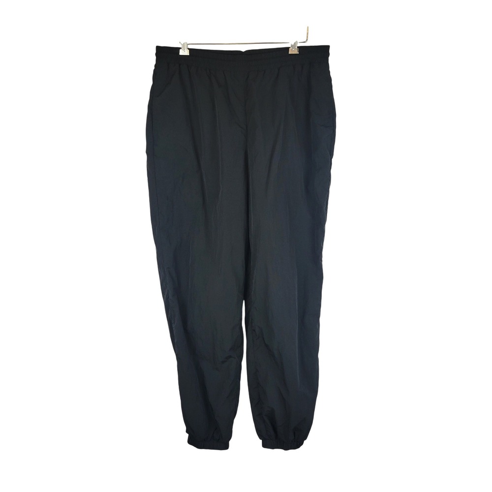 Good American Essential Nylon Track Pants Black Size 3/US Large - Picture 2 of 10